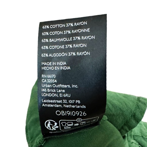 Free People To The Sky Parachute Coverall One Piece Jumpsuit Green - Picture 7 of 8